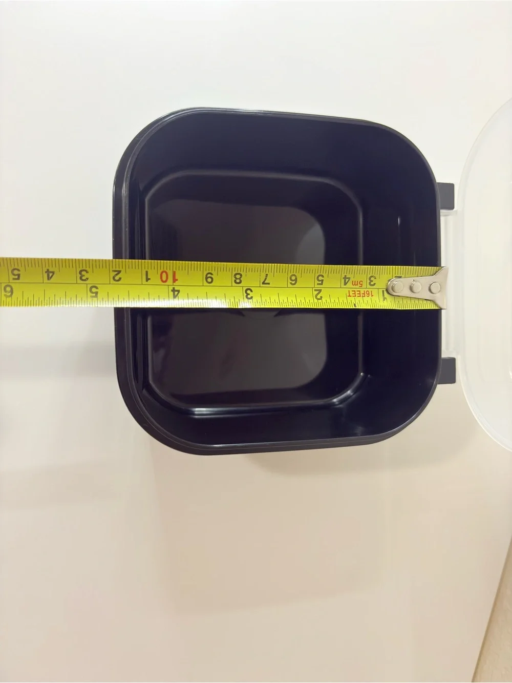 Tupperware Storzalot  black Clear Food Storage Container 4in/4in/3 in